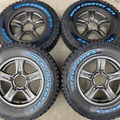 ジムニーに!!TOYO オープンカントリーRT 185/85R16 付 2024年製造!!ホワイトレター◆ウェッズ キーラー 5.5J 16インチ IS19 5/139.7