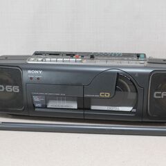 )SONY ソニー ラジカセ CFD-66 ブラック AM FM...