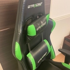 GTRacingゲーミングチェア　グリーン