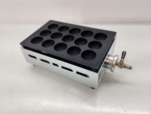 【商談中】未使用？ 杉原産業 エース たこ焼きコンロ LPガス用 15個 SC-116　/MJ-0834 2F