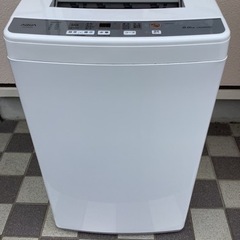 【2020年製】AQUA アクア 全自動洗濯機 AQW-S60H（W）ホワイト 6.0kg 簡易乾燥機能付 3Dアクティブ洗浄 取説付き
