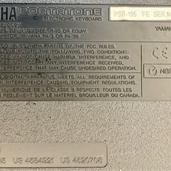 YAMAHA キーボード　PSR-195の画像