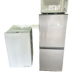 2019年製　冷蔵庫　洗濯機　電子レンジ　３点セット　未清掃の為格安出品