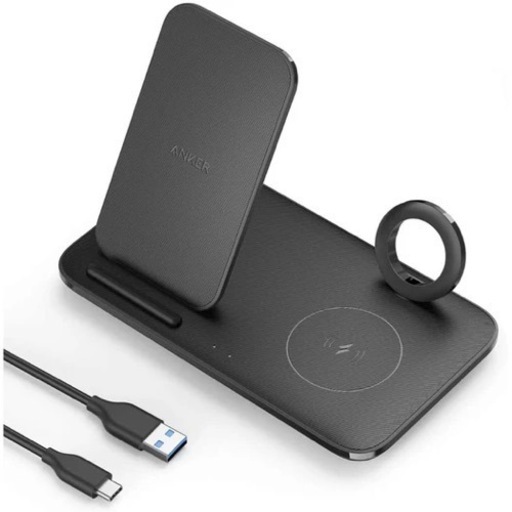 周辺機器 Anker PowerWave+ 3-in-1 Stand with Watch Holder