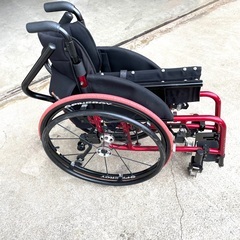 アクティブ車椅子　車椅子自走介助用・日進医療器(NiSSiN)　自走式 スポーツ車椅子　取説有り　　※一部パーツなしの画像