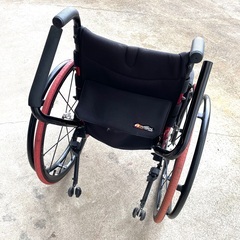 アクティブ車椅子　車椅子自走介助用・日進医療器(NiSSiN)　自走式 スポーツ車椅子　取説有り　　※一部パーツなしの画像