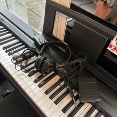 YAMAHA ヤマハ 電子ピアノセット 電子ピアノ P-45 ピアノスツール ヘッドフォン ペダル 2020モデル 多機能の画像