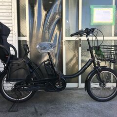 地域限定送料無料　ヤマハ　パスバビー　三人乗り　子供乗せ　12,8AH　新基準　黒　ギュットアニーズ　ビッケ　神戸市　電動自転車