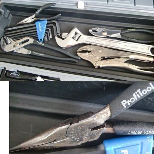 ProfiTool ツールセット 工具箱 スパナ レンチ ペンチ ポンチ ハンドツールまとめて PROXERラチェットハンドル 札幌市