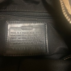 coach est.1941バッグ♪の画像