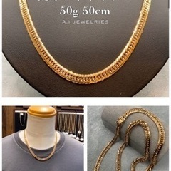 K18 50g 50cm 16面トリプルMカット　18k 中古美品✨
