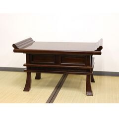 ≪U791-イ21ジ≫ 【在庫品】 経台/経机 木製 引き出し付...