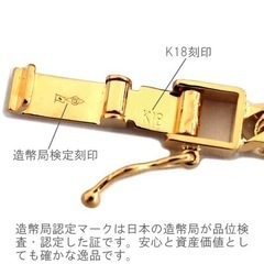 K18 50g 50cm 16面トリプルMカット　18k 中古美品✨の画像
