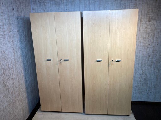 \u003c加東市\u003e傷あり激安！ハイシェルフ※商品は1台になります。高さ180cm！ 本棚 書棚 鍵付き 木製 大きい 5段 収納