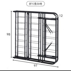 パイプベッド シングル 折りたたみ
の画像