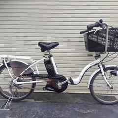 パナソニック　20インチ　中古電動自転車　整備済　バッテリー2個　充電器付き