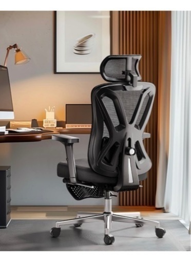 オフィスチェア メッシュ 約135度リクライニング フットレスト付き 通気性 定価: 29,980円