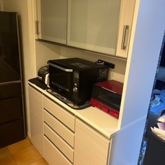 【取引中】★再再度！値下げ中★美品　ニトリ　食器棚　キッチンボー...