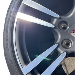 ポルシェ　カイエン　ターボ　純正　ホイール　21インチ　タイヤ　セット　ミシュラン　ピレリの画像