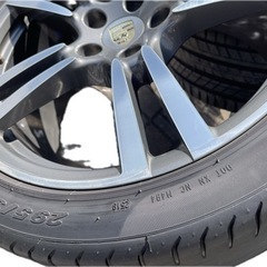 ポルシェ　カイエン　ターボ　純正　ホイール　21インチ　タイヤ　セット　ミシュラン　ピレリの画像