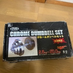 クロームダンベルセット　2.5〜20kg　の画像