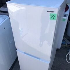 NO 126❗️福岡市内配送設置無料　2022年式 シャープ SHARP 冷蔵庫(幅49.5cm) SJ-D15H-W 152L つけかえどっちもドア 2ドア ホワイト