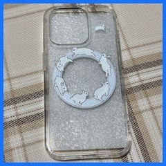 【未使用】ウサギ iPhone15／iPhone15Pro ケース MagSafe対応 マグネット　の画像