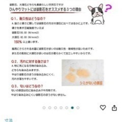 【半永久的】ペット用　冷を取る　御影石のマットの画像