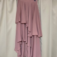 エミリアウィズ 中古 フレアスカート アシメ M ピンクの画像
