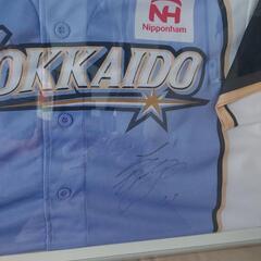 ◆他のサイト決定◆大谷ドジャースユニフォーム日ハム時代直筆サインユニフォーム額の画像