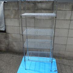 【配送出来ます】アジャスター付き スチールラック 150cm（近...