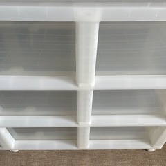 3段　押入れ収納ケース　キャスター付きの画像