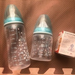 nuk 哺乳瓶　300mlと150ml  新品未開封乳首の画像