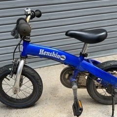 へんしんバイク　変身バイク　 ブルー　自転車の練習の画像