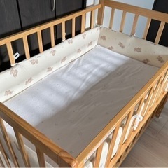 PUPPAPUPO 　ベビーベッドガード　子供用品 ベビー用品 寝具