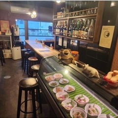 カウンターでの飲み会