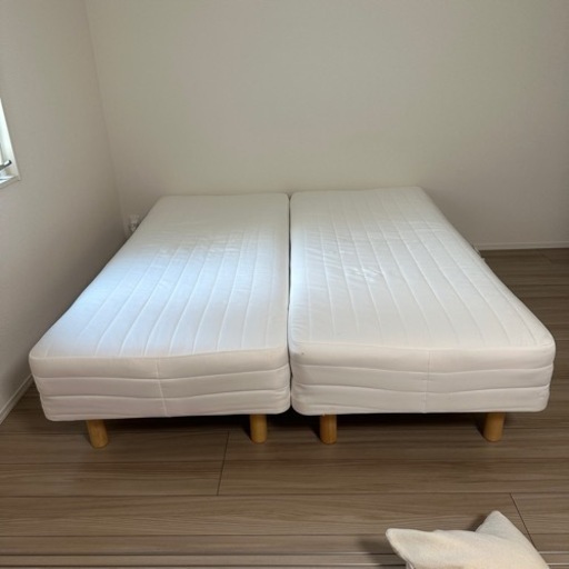 家具 ベッド スモールベッド×2
