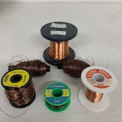【銅線】 ポリウレタン銅線 エナメル線 コイル ６点 まとめ売 N0103の画像