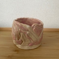 6/16〜6/18のみ！ピンク モザイク　マグカップ / ペンホルダー / 小物ホルダー　(手作り陶芸)の画像