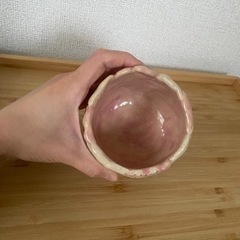 6/16〜6/18のみ！ピンク モザイク　マグカップ / ペンホルダー / 小物ホルダー　(手作り陶芸)の画像