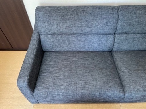 値下げしました！　ニトリ 家具 ソファ 3人掛けソファ　グレー 