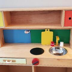 おままごとキッチン　無印良品の棚の画像