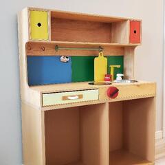 おままごとキッチン　無印良品の棚の画像