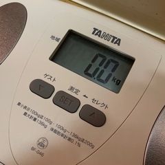 TANITA 体脂肪計付ヘルスメーター ホワイト BF-046-WHの画像