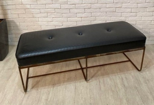 アイアン　フレーム　ベンチ　インダストリアル　レトロ