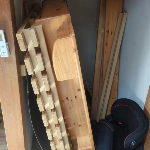 家具すのこ セミダブルベッド