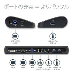StarTech.com USB3.0接続ドッキングステーションの画像