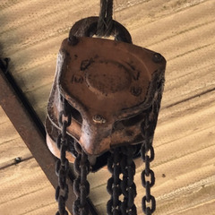 中古　チェーンブロック　差し上げますの画像