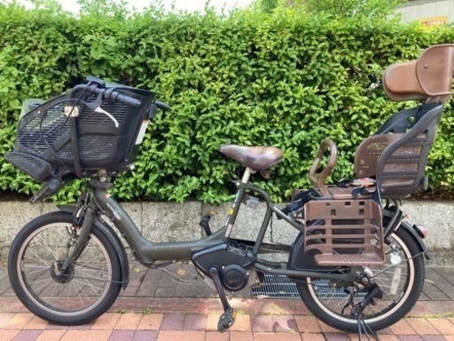 受渡し予定者決定済み　電動自転車　子供乗せ3人乗り　ヤマハ　Pas kiss mini 20インチPM20K