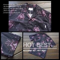 【新品】日本未上陸★MRGRR★ハワイアンシャツ★花柄アロハシャツ★L★綿100％の画像